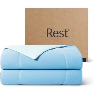 Rest Cooling Blanket in Aqua Blue King Size NIB/NWT